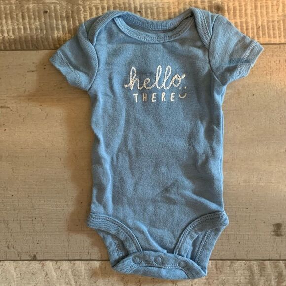 NWOT Carters/Child of mine lot of 3- PREEMIE one-piece onesies- baby‎ boy - Picture 3 of 11